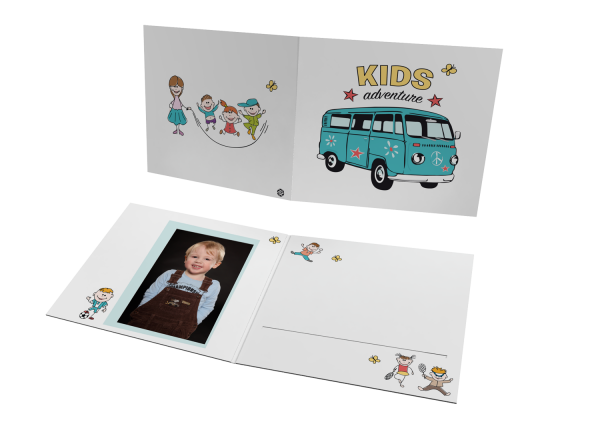 Schul- und Kindergartenmappe - Motiv Schulbus