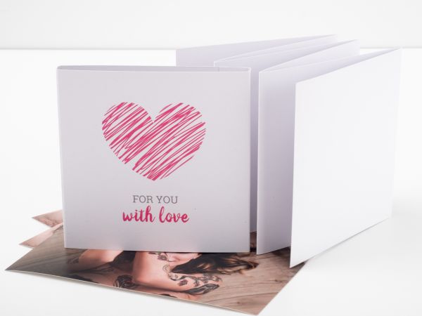 Leporello mit Banderole