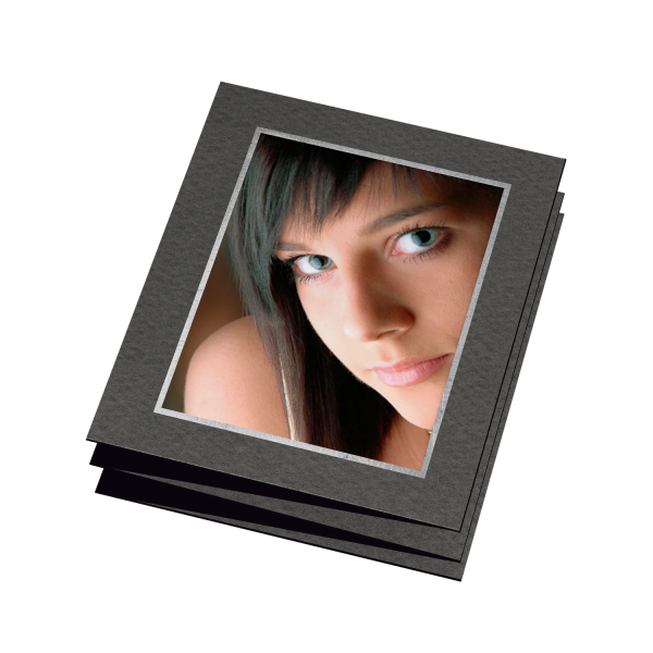 Endlospassepartout - Rahmen Silberfolienprägung